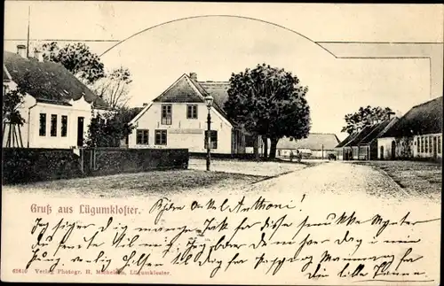 Ak Løgumkloster Lügumkloster Dänemark, Ortspartie