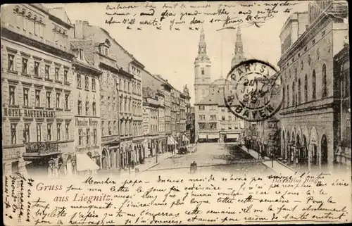 Ak Legnica Liegnitz Schlesien, Kleiner Ring