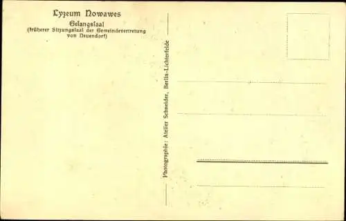 Ak Nowawes Babelsberg Potsdam in Brandenburg, Gesangssaal