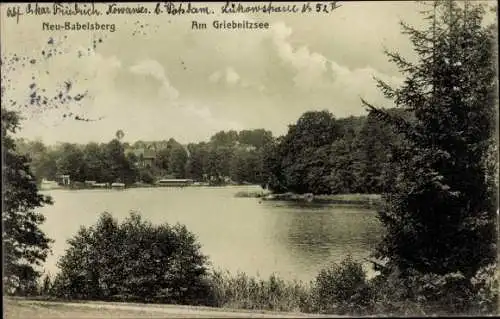 Ak Neubabelsberg Potsdam in Brandenburg, Griebnitzsee