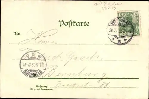 Litho Potsdam in Brandenburg, Kaiser-Wilhelm-Denkmal