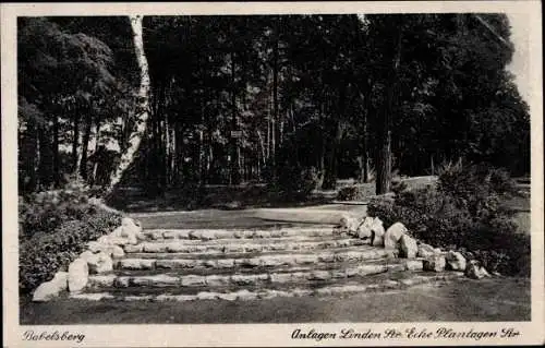 Ak Babelsberg Potsdam in Brandenburg, Parkanlagen, Lindenstraße Ecke Plantagenstraße