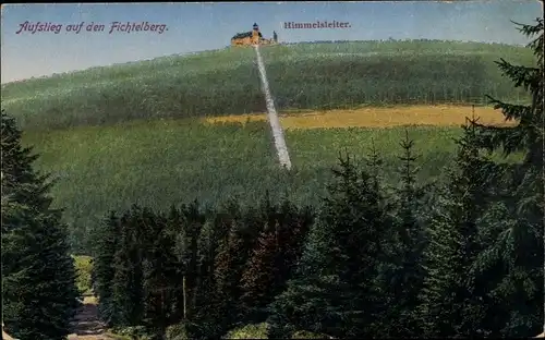 Ak Fichtelberg im Fichtelgebirge Oberfranken, Aufstieg, Himmelsleiter