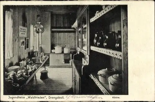 Ak Drangstedt Geestland, Jugendheim Waldfrieden, Küche