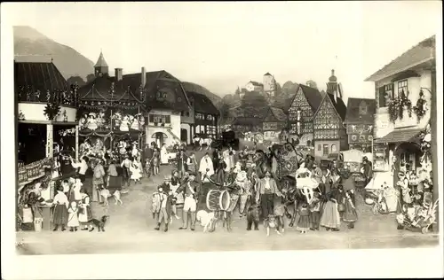 Ak Sonneberg in Thüringen, Thüringer Kirmes, Weltausstellung 1910, Deutsches Spielzeugmuseum