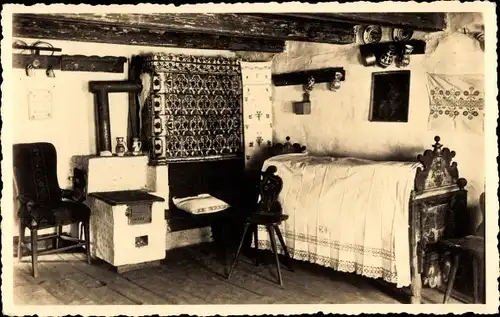 Ak Michelsberg Rumänien, Bauernstube