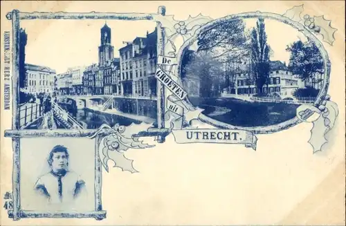 Passepartout Ak Utrecht Niederlande, Detailansichten, Portrait