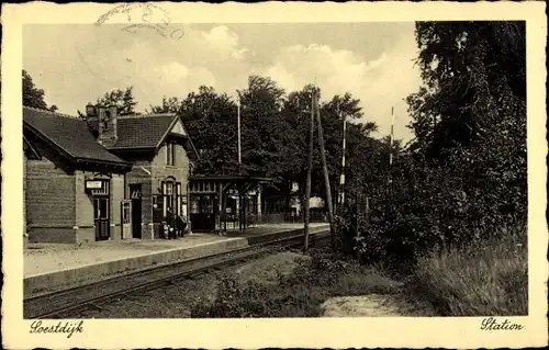 Ak Soestdijk Utrecht Niederlande, Bahnhof