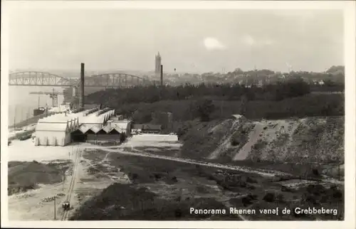 Ak Rhenen Utrecht, Panorama vom Grebbeberg