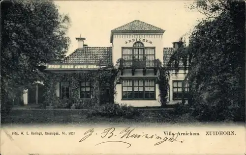 Ak Zuidhorn Groningen Niederlande, Villa Arnichem