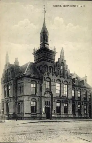 Ak Soest Utrecht Niederlande, Rathaus