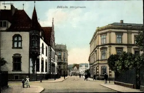 Ak Döbeln Sachsen, Königstraße