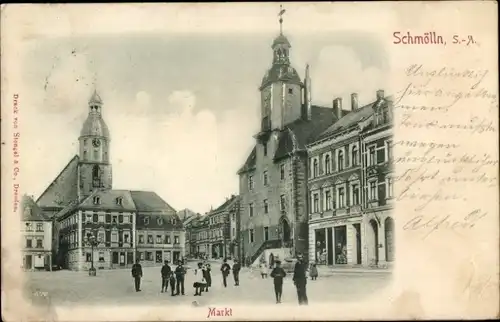 Ak Schmölln in Thüringen, Markt