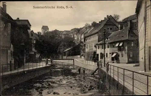 Ak Roda Stadtroda in Thüringen, Ortspartie