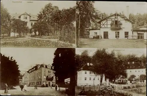 Ak Liegau Augustusbad Radeberg Sachsen, Landhaus, Straßenpartie