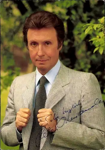 Ak Schauspieler und Sänger Peter Alexander, Portrait, Autogramm