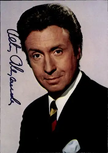 Ak Schauspieler und Sänger Peter Alexander, Portrait, Autogramm