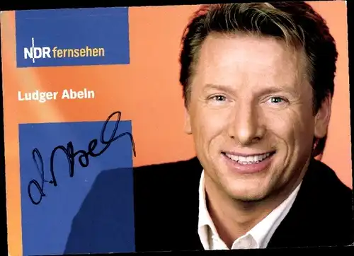 Ak Schauspieler Ludger Abeln, Portrait, Autogramm, NDR Fernsehen, Aktuelle Schaubude