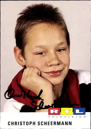 Ak Schauspieler Christoph Scheermann, Portrait, Autogramm, RTL