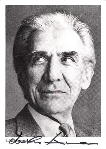 Ak Schauspieler Lukas Ammann, Portrait, Autogramm
