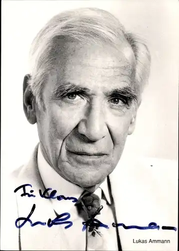 Ak Schauspieler Lukas Ammann, Portrait, Autogramm