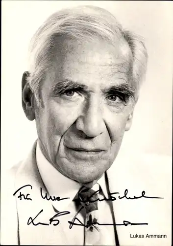 Ak Schauspieler Lukas Ammann, Portrait, Autogramm