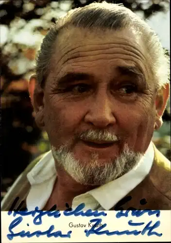 Ak Schauspieler Gustav Knuth, Portrait, Autogramm