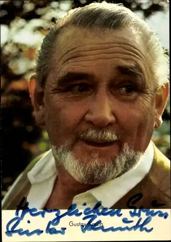 Ak Schauspieler Gustav Knuth, Portrait, Autogramm