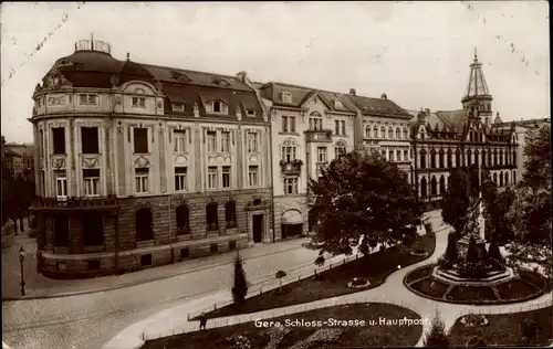 Ak Gera in Thüringen, Schlossstraße, Post