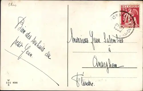 Künstler Ak Wills, John, Neujahr, Kinder, Kleeblatt