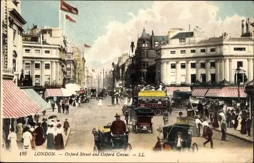 Ak London City England, Oxford Street, Oxford Circus