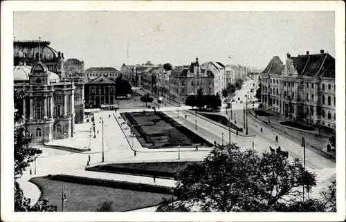 Ak Zagreb Kroatien, Platz, Panorama