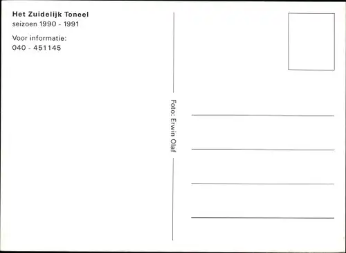 Ak Het Zuidelijk Toneel, Saison 1990-91