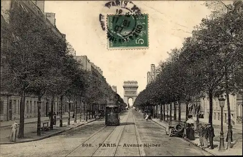 Ak Paris, Avenue Kleber, Triumphbogen, Arc de Triomphe