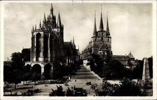 Ak Erfurt in Thüringen, Dom, Severikirche