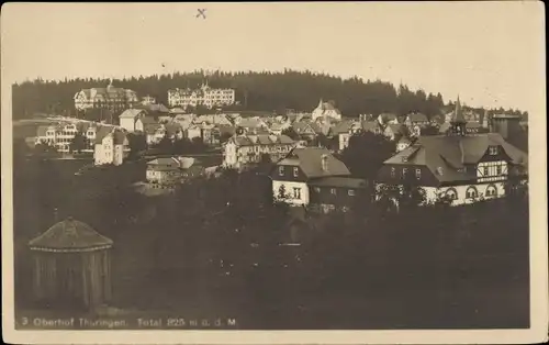 Ak Oberhof im Thüringer Wald, Totalansicht, Pavillon