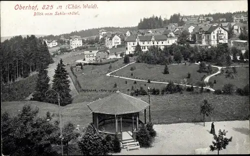 Ak Oberhof im Thüringer Wald, Blick vom Schlosshotel