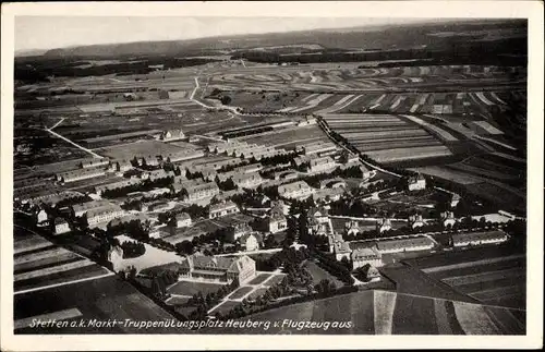 Ak Stetten am kalten Markt, Fliegeraufnahme, Truppenübungsplatz Heuberg