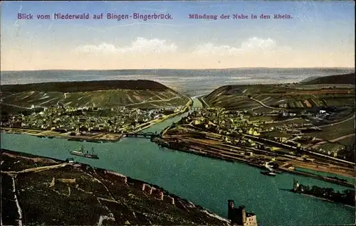 Ak Bingerbrück Bingen am Rhein, Panorama, Nahe