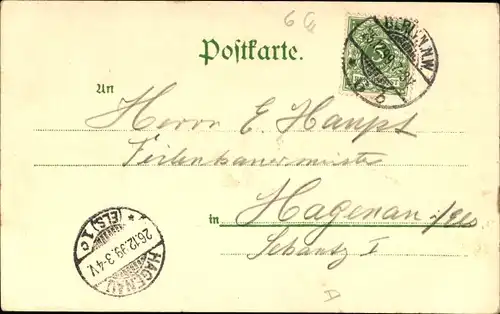 Ak Berlin Mitte, Statue, Gebäude