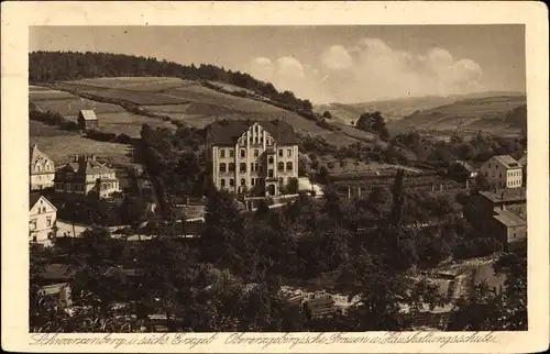 Ak Schwarzenberg Erzgebirge, Frauen- und Haushaltungsschule