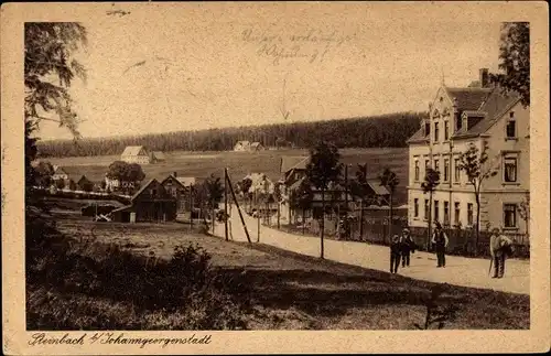 Ak Steinbach Johanngeorgenstadt im Erzgebirge Sachsen, Straßenpartie