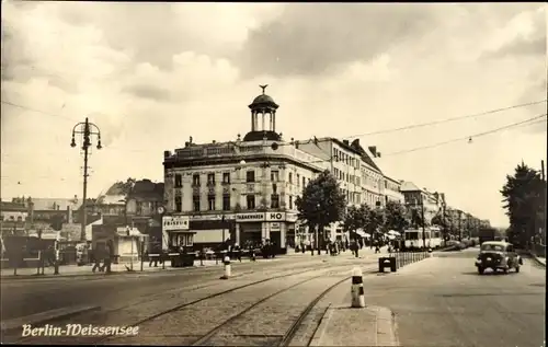 Ak Berlin Weißensee, Antonplatz, Klement-Gottwald-Allee, Straßenbahn, Friseur