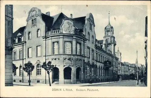 Ak Düren im Rheinland, Postamt