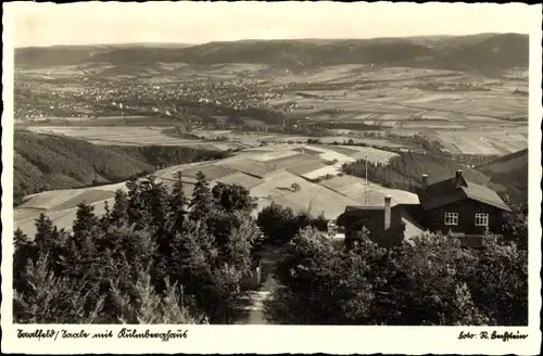 Ak Saalfeld an der Saale Thüringen, Panorama, Kulmberghaus