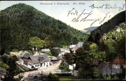 Ak Falkenstein bei Probstzella Ludwigsstadt in Oberfranken, Panorama