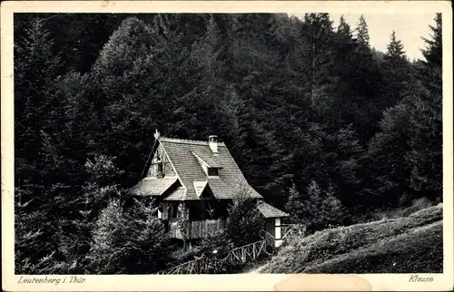 Ak Leutenberg in Thüringen, Klause am Waldrand