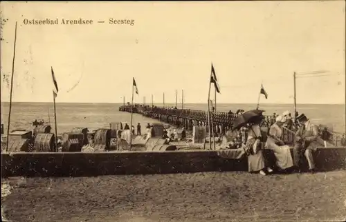 Ak Ostseebad Arendsee Kühlungsborn, Seesteg