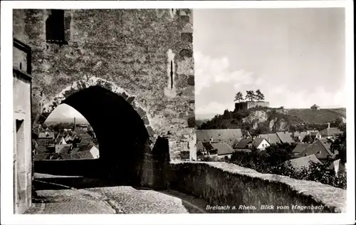 Ak Breisach Rhein Baden, Hagenbach, Tor