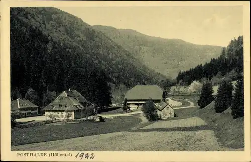 Ak Posthalde Breitnau im Schwarzwald, Höllental